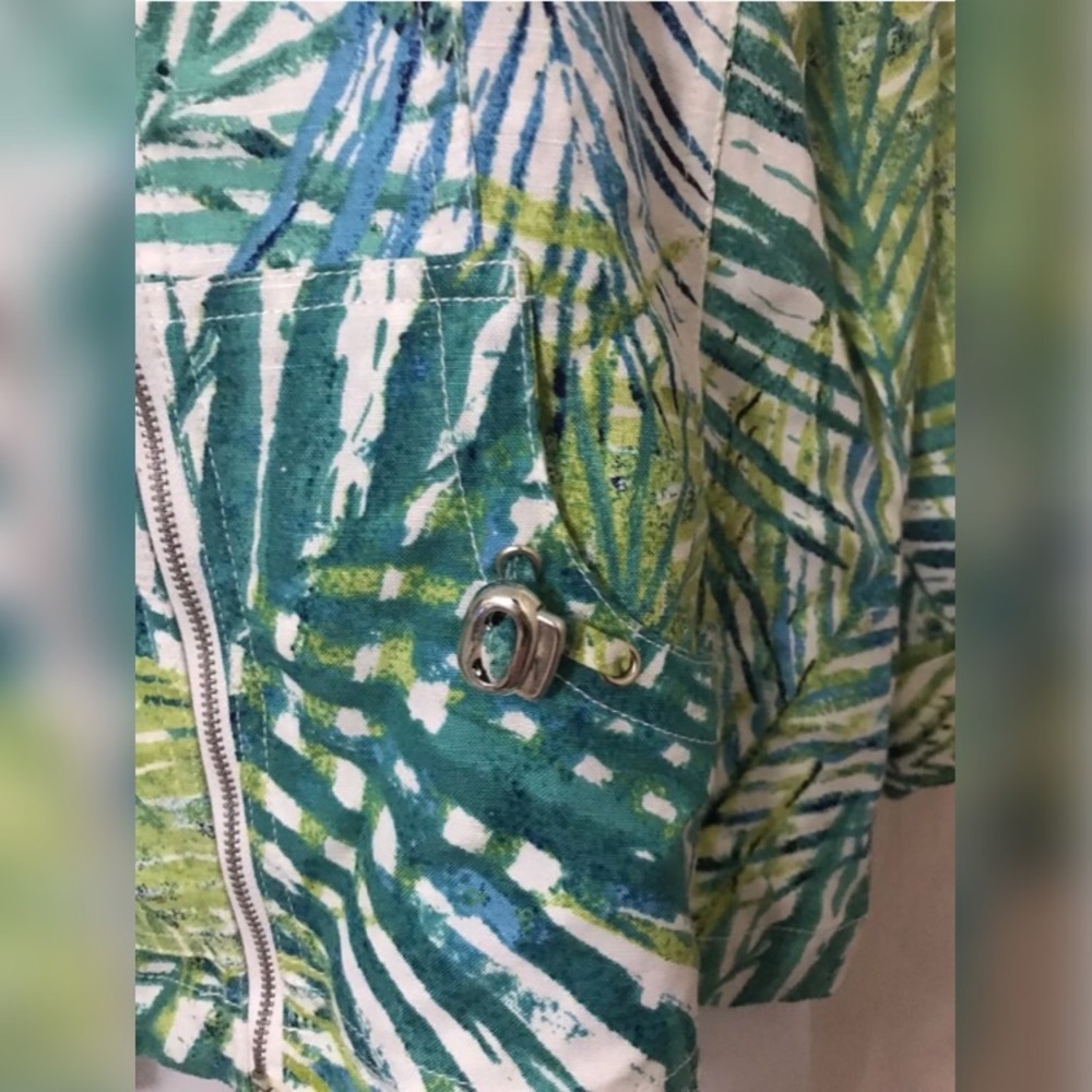 Ruby Rd. Front Zipper Tropical Jacket - image 6